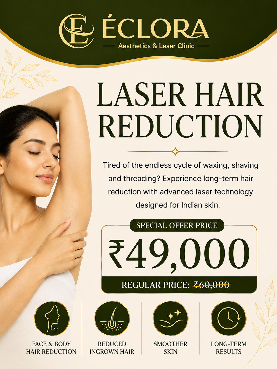 Laser Hair Reduction — offer details
